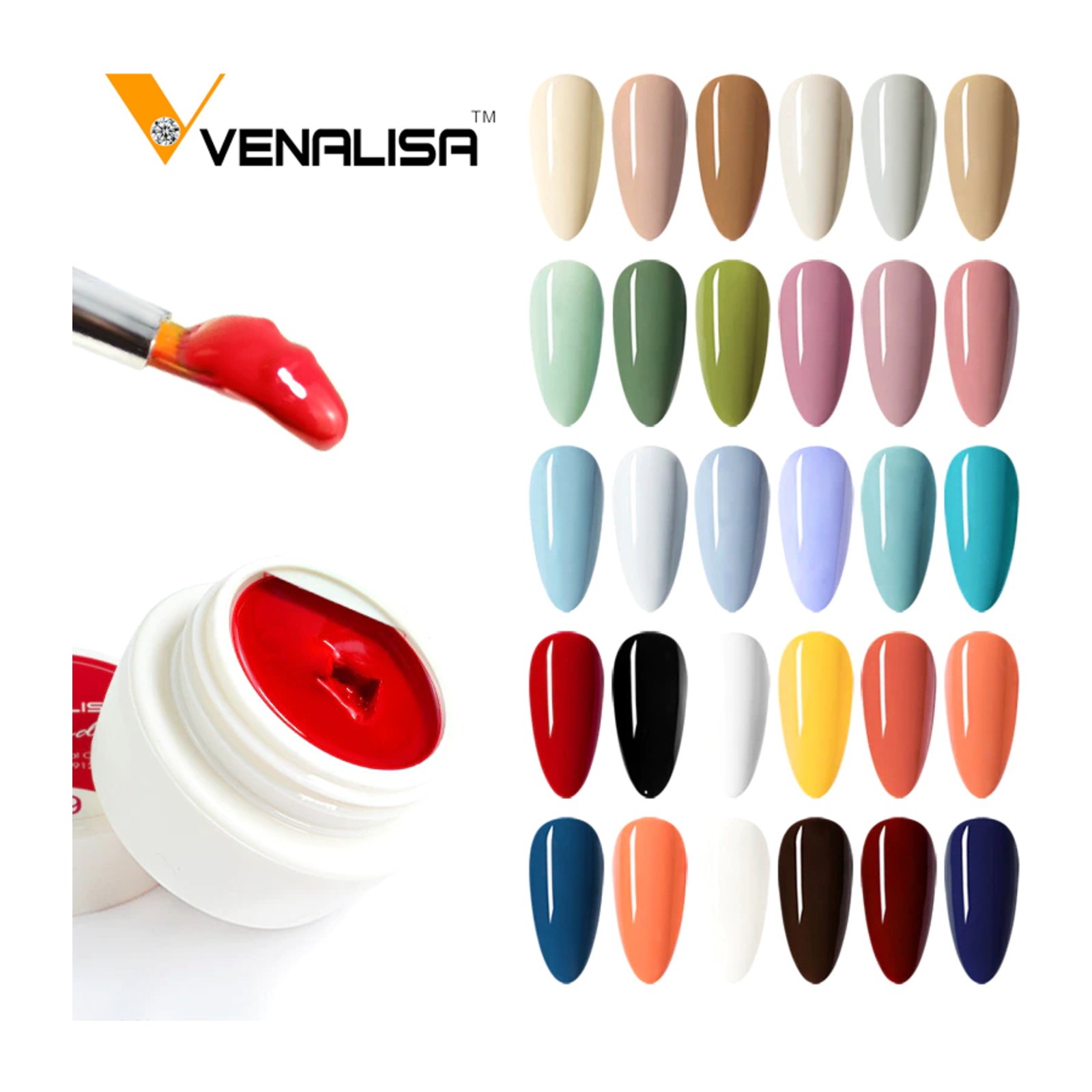 Venalisa -  MUDDER -  30 farvede geler