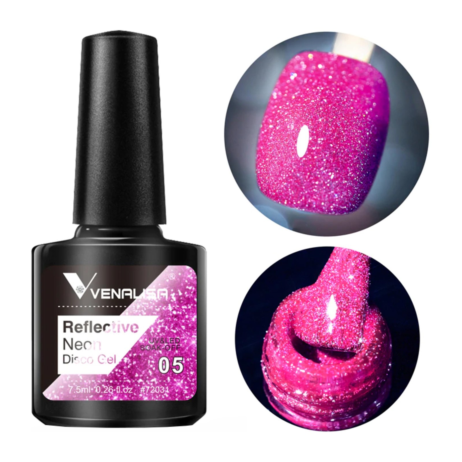 Venalisa -  Reflekterende Neon Disco Gel -  BD05