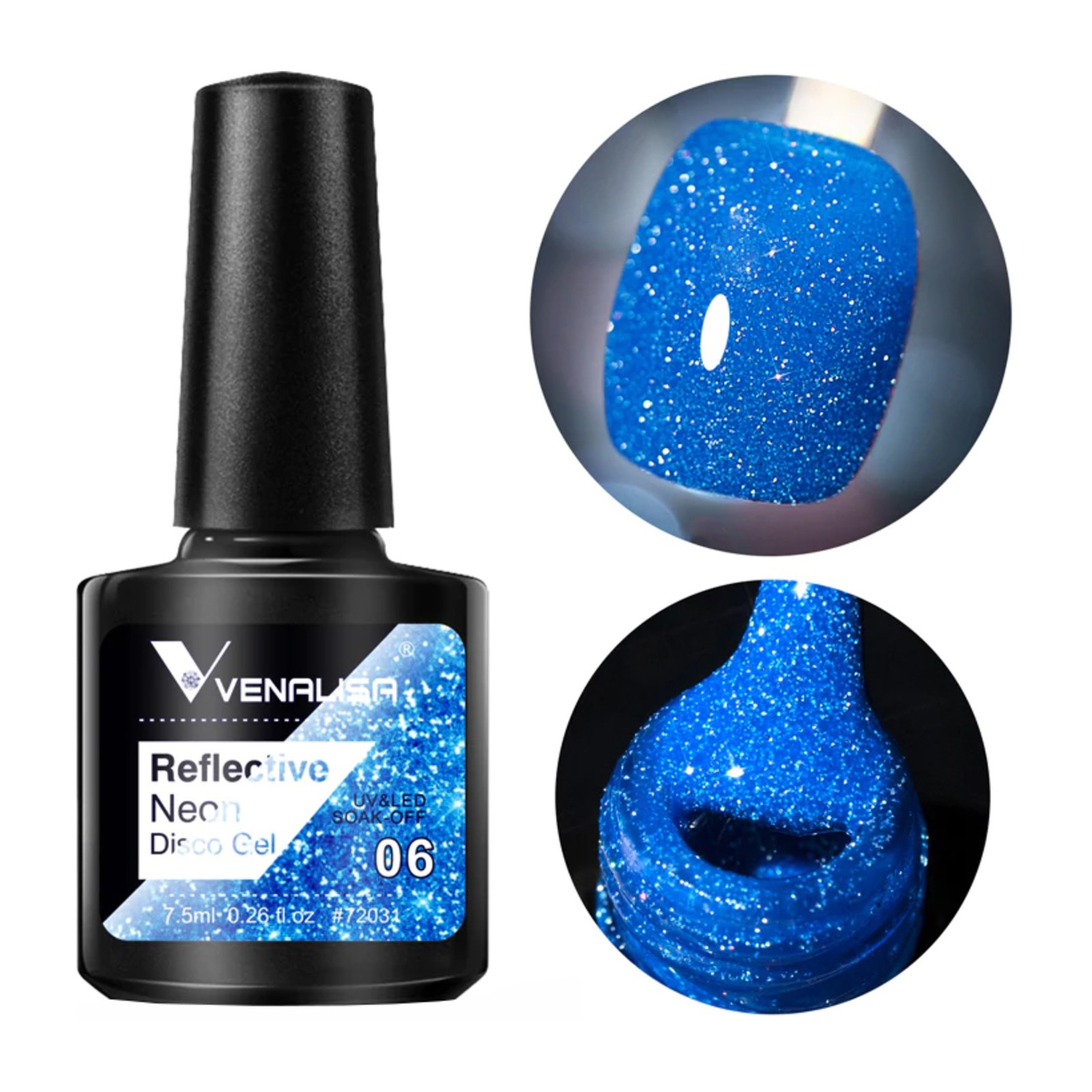 Venalisa -  Reflekterende Neon Disco Gel -  BD06